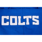 NFL INDIANAPOLIS COLTS OLD ENGLISH CHANDAIL À CAPUCHON EN MOLLETON POUR HOMME (BLEU ROYAL)