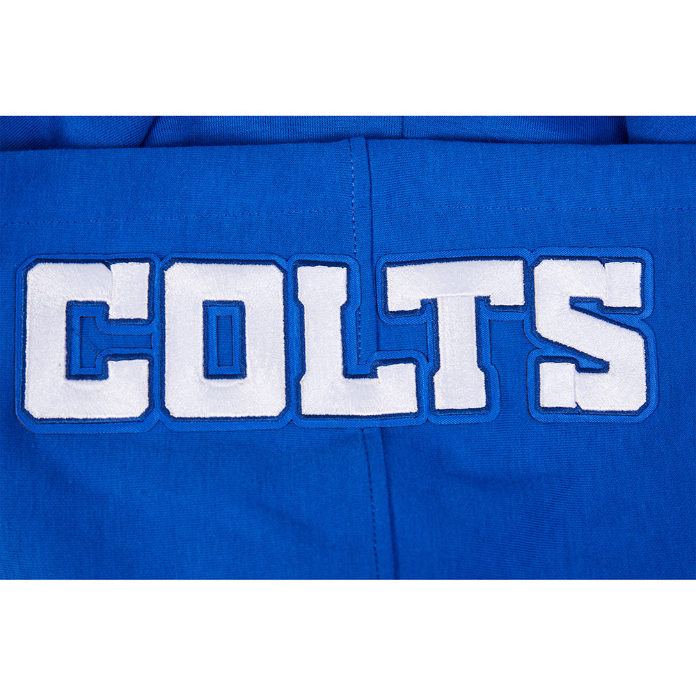 NFL INDIANAPOLIS COLTS OLD ENGLISH CHANDAIL À CAPUCHON EN MOLLETON POUR HOMME (BLEU ROYAL)