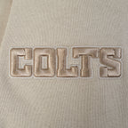 NFL INDIANAPOLIS COLTS NEUTRAL MEN'S DROP  SHOULDER FLC PO HOODIE (TAUPE)