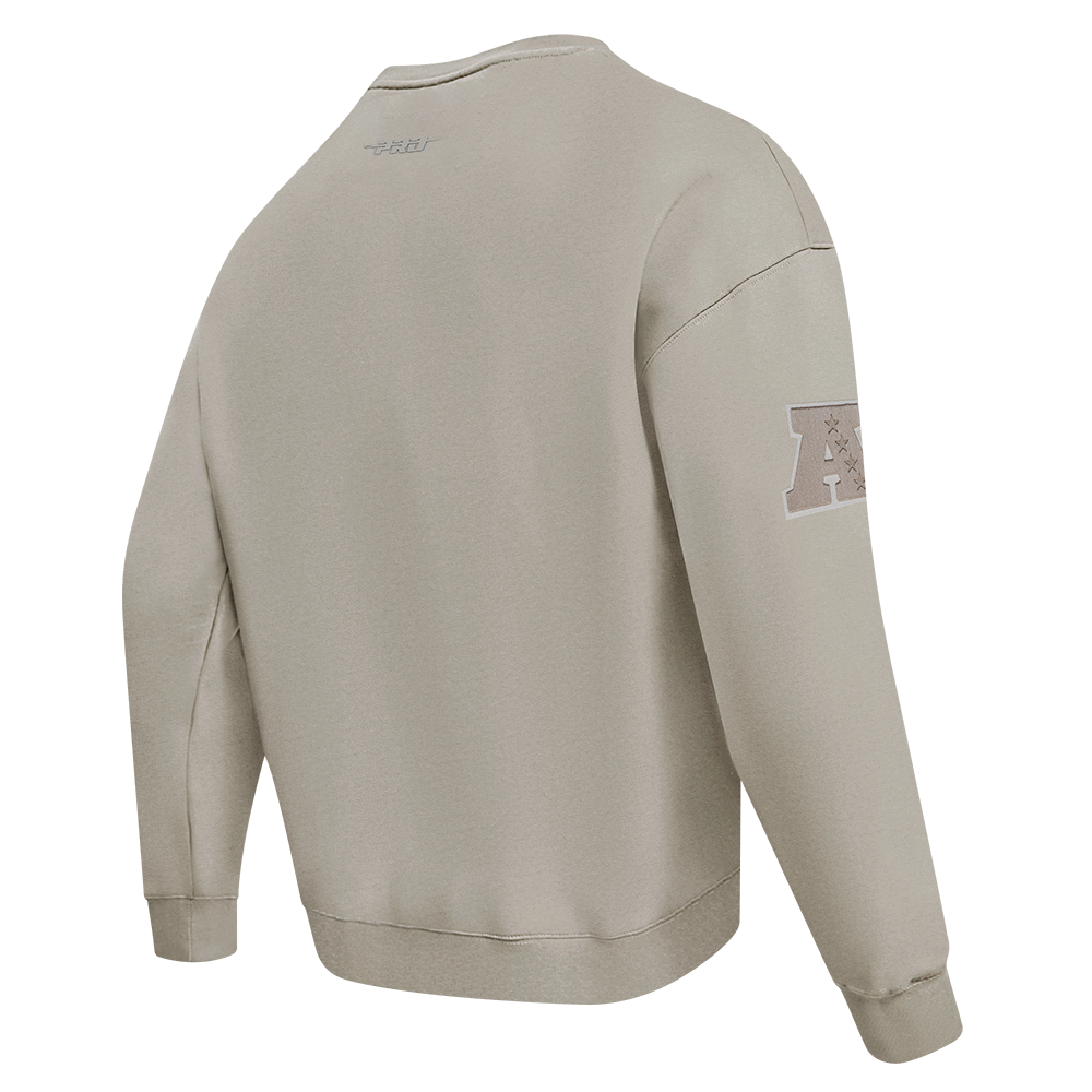 NFL INDIANAPOLIS COLTS NEUTRAL MEN'S DROP SHOULDER FLC CREWNECK (TAUPE)