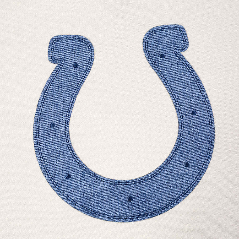 NFL INDIANAPOLIS COLTS VARSITY BLUES MEN'S FLC PO HOODIE (LINEN)