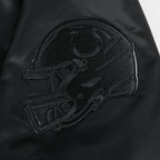 NFL INDIANAPOLIS COLTS TRIPLE BLACK BLOUSON EN SATIN POUR HOMME (TRIPLE NOIR HOMME)