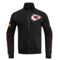 NFL KANSAS CITY CHIEFS CLASSIC MEN'S DK TRACK JACKET (BLACK)