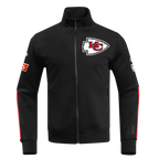 NFL KANSAS CITY CHIEFS CLASSIC MEN'S DK TRACK JACKET (BLACK)