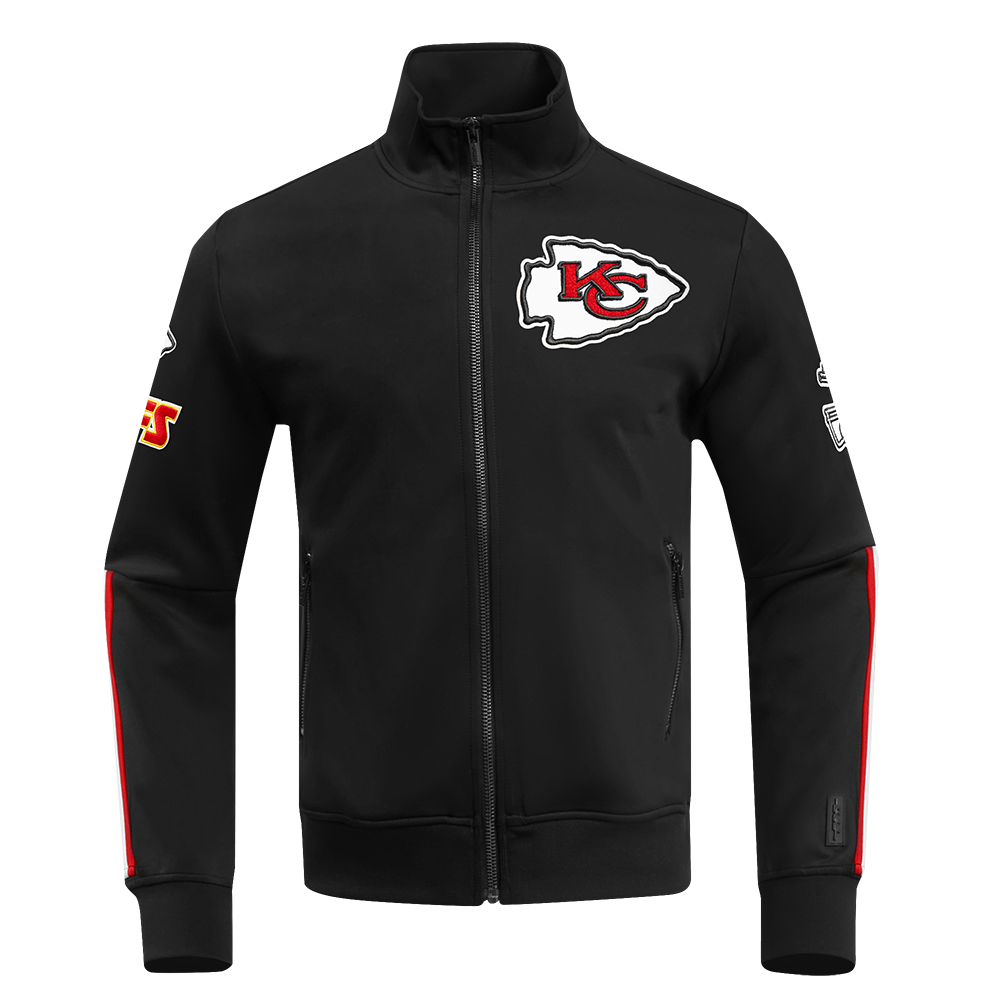 NFL KANSAS CITY CHIEFS CLASSIC VESTE D'ENTRAÎNEMENT EN MAILLE DOUBLE POUR HOMME (NOIR)