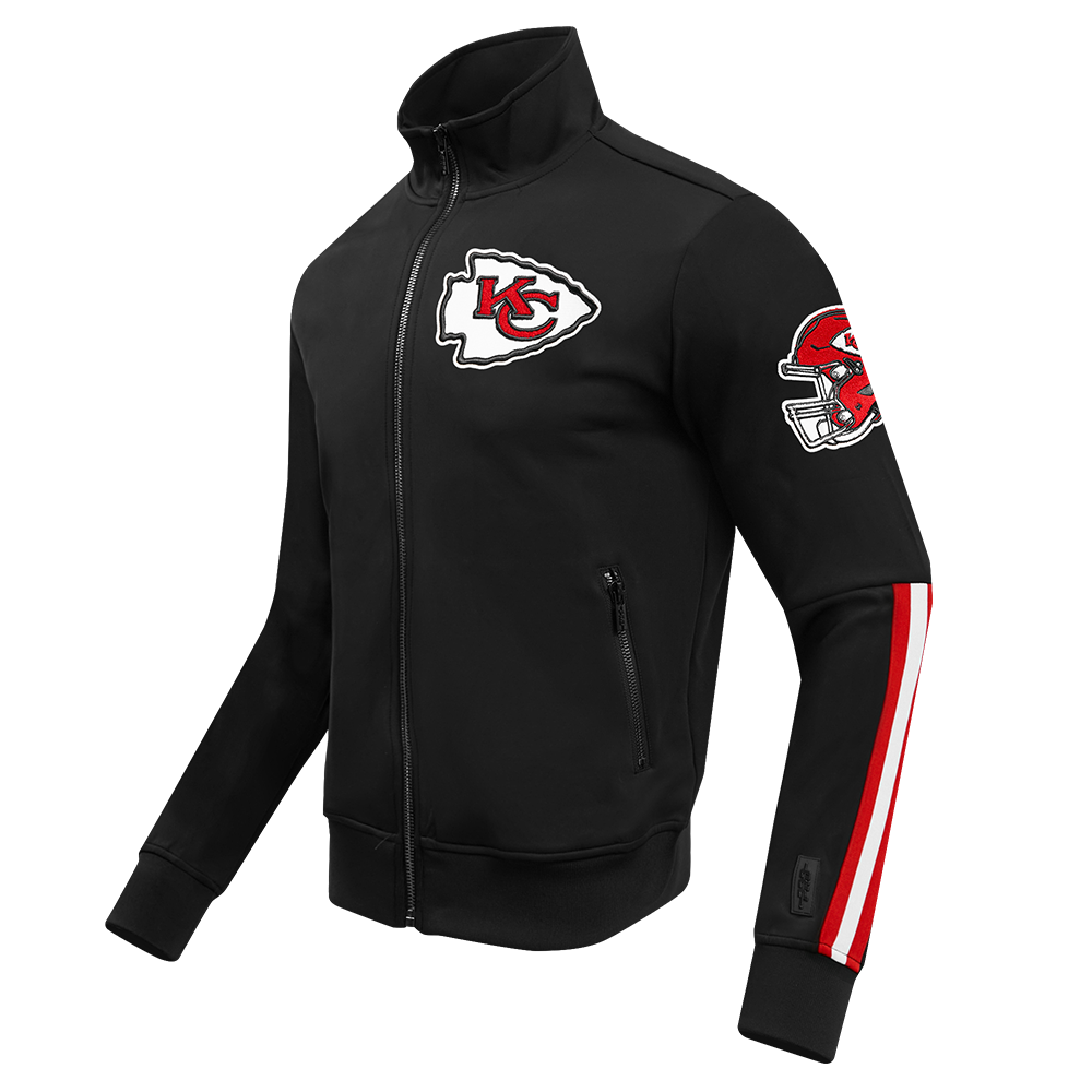 NFL KANSAS CITY CHIEFS CLASSIC MEN'S DK TRACK JACKET (BLACK)