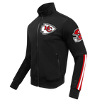 NFL KANSAS CITY CHIEFS CLASSIC MEN'S DK TRACK JACKET (BLACK)