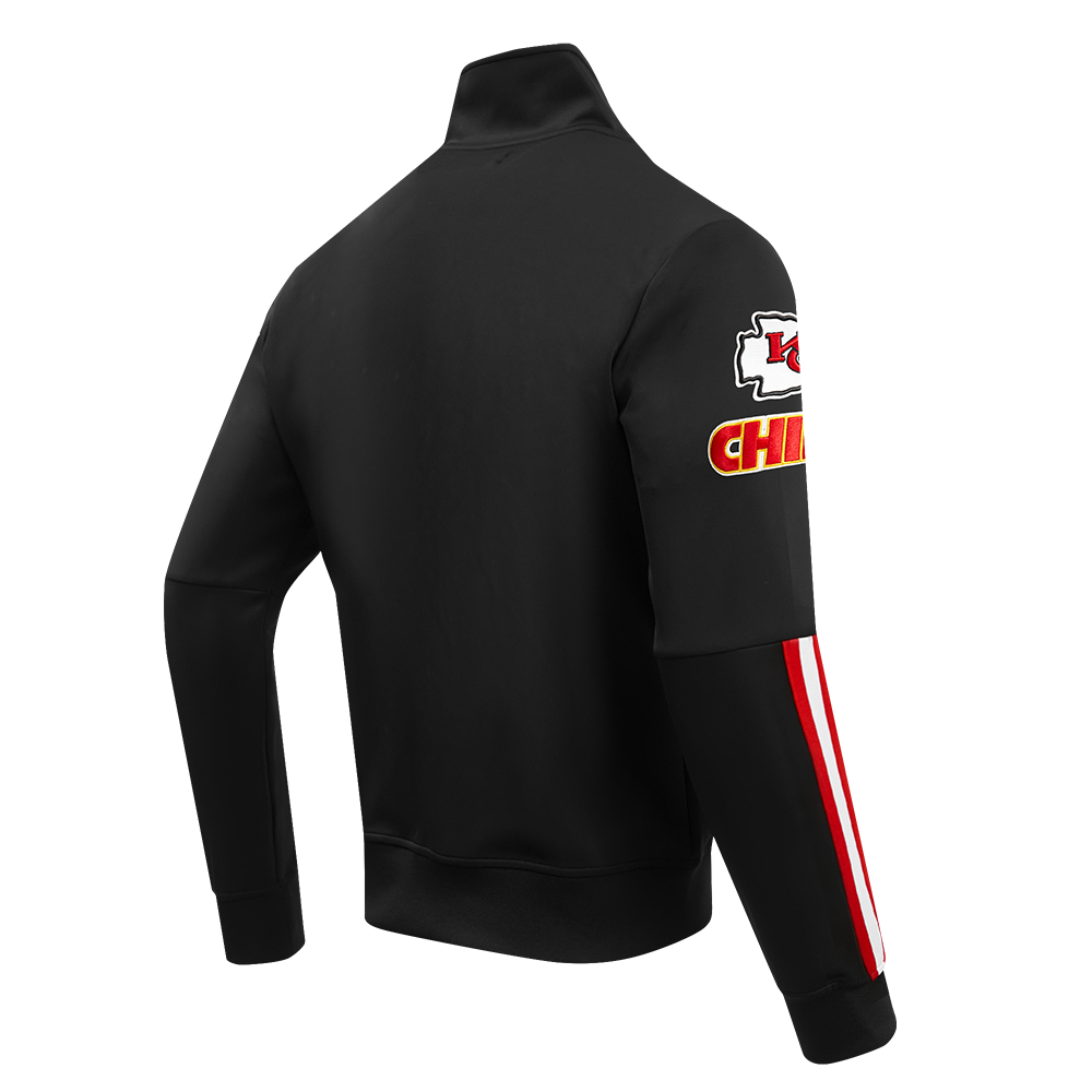 NFL KANSAS CITY CHIEFS CLASSIC MEN'S DK TRACK JACKET (BLACK)