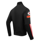 NFL KANSAS CITY CHIEFS CLASSIC MEN'S DK TRACK JACKET (BLACK)
