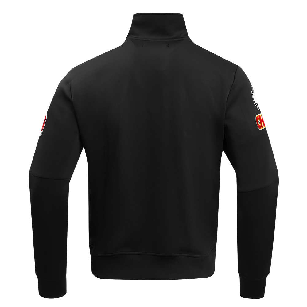 NFL KANSAS CITY CHIEFS CLASSIC MEN'S DK TRACK JACKET (BLACK)