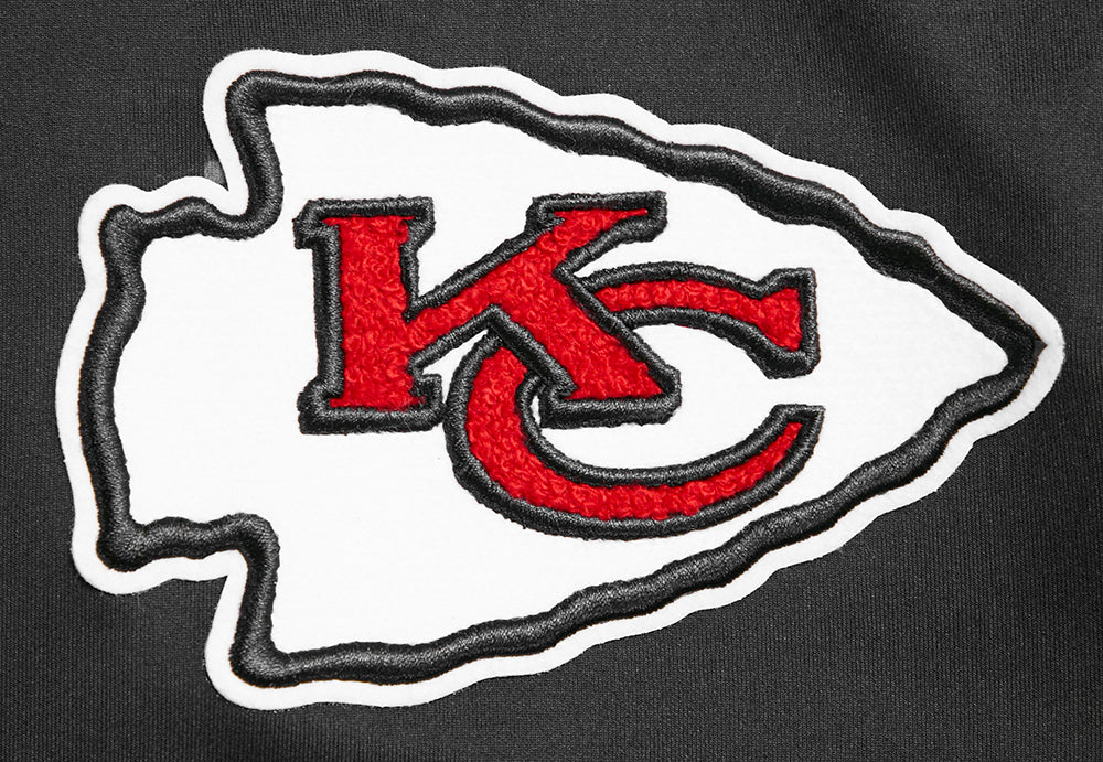 NFL KANSAS CITY CHIEFS CLASSIC MEN'S DK TRACK JACKET (BLACK)