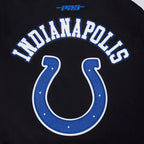 NFL INDIANAPOLIS COLTS BLOUSON PRO GAME DAY EN MAILLE DOUBLE POUR HOMME (NOIR/ARGENT/BLANC)