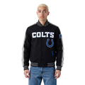 NFL INDIANAPOLIS COLTS BLOUSON PRO GAME DAY EN MAILLE DOUBLE POUR HOMME (NOIR/ARGENT/BLANC)
