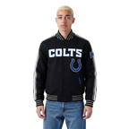NFL INDIANAPOLIS COLTS BLOUSON PRO GAME DAY EN MAILLE DOUBLE POUR HOMME (NOIR/ARGENT/BLANC)