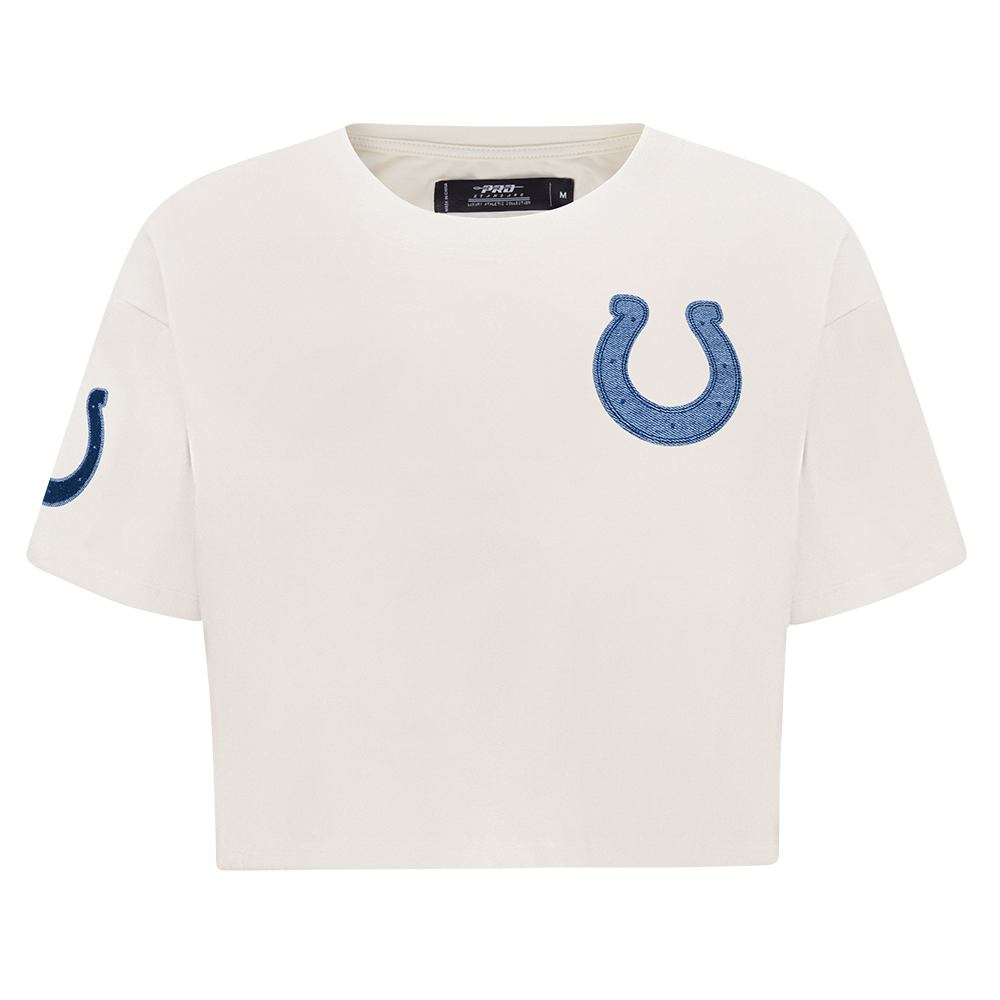 NFL INDIANAPOLIS COLTS VARSITY BLUES WOMEN'S  SJ BOXY TEE (LINEN)