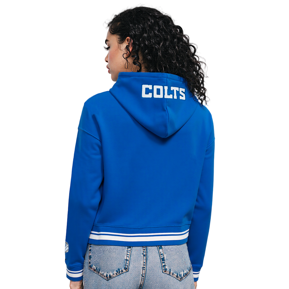 NFL INDIANAPOLIS COLTS CHANDAIL À CAPUCHON MASHUP COURT CÔTELÉ POUR FEMME (BLEU ROYAL)