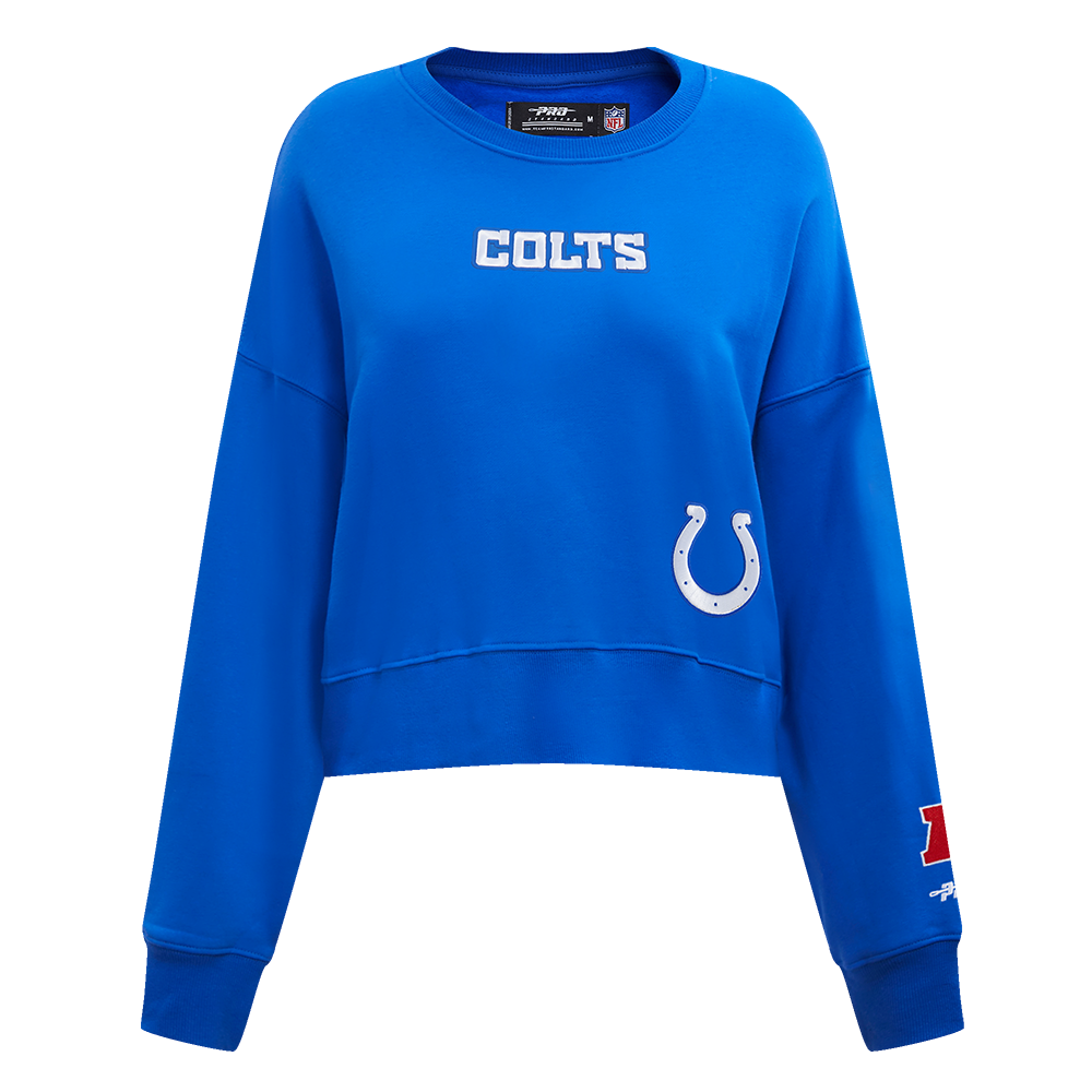 NFL INDIANAPOLIS COLTS WINGSPAN WOMEN'S FLC CREWNECK (ROYAL BLUE)