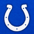 NFL INDIANAPOLIS COLTS CLASSIC BLOUSON COLLÉGIAL EN LAINE POUR FEMME (BLEU ROYAL/BLANC)