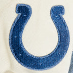 NFL INDIANAPOLIS COLTS VARSITY BLUES WOMEN'S DENIM VARSITY JACKET (DENIM/LINEN)