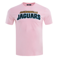 NFL JACKSONVILLE JAGUARS CLASSIC CHENILLE SINGLE JERSEY TEE (PINK)