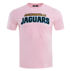 NFL JACKSONVILLE JAGUARS CLASSIC CHENILLE SINGLE JERSEY TEE (PINK)