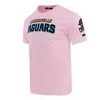 NFL JACKSONVILLE JAGUARS CLASSIC CHENILLE SINGLE JERSEY TEE (PINK)