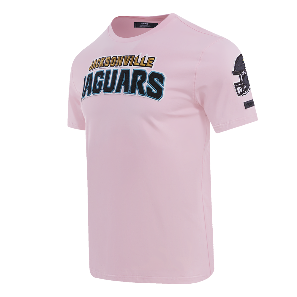 NFL JACKSONVILLE JAGUARS CLASSIC CHENILLE SINGLE JERSEY TEE (PINK)