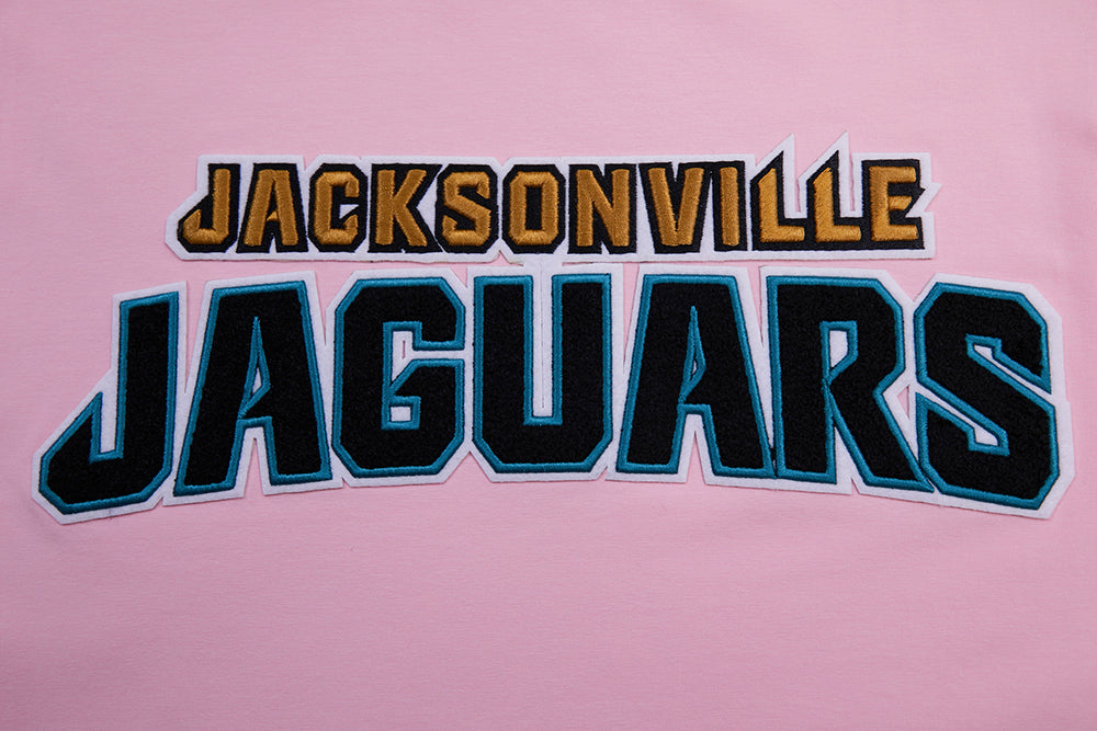 NFL JACKSONVILLE JAGUARS CLASSIC CHENILLE SINGLE JERSEY TEE (PINK)