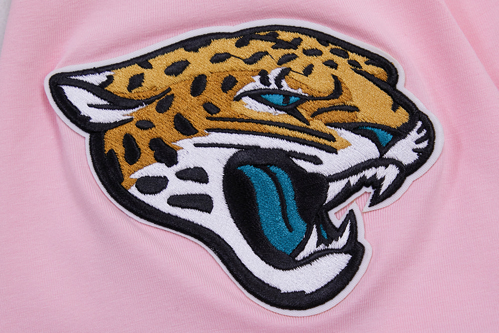 NFL JACKSONVILLE JAGUARS CLASSIC CHENILLE SINGLE JERSEY TEE (PINK)