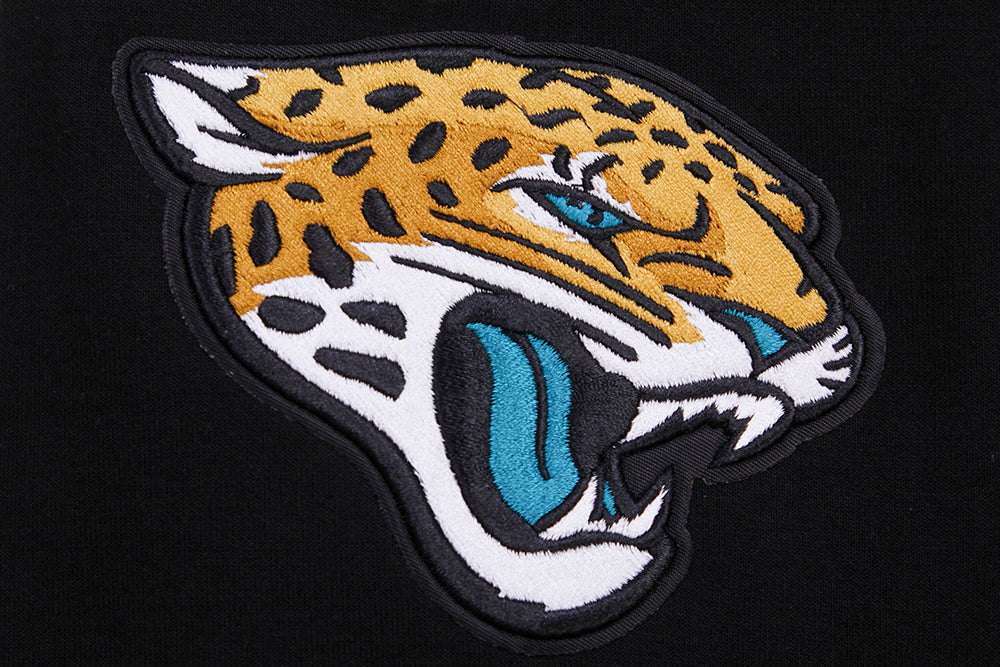 NFL JACKSONVILLE JAGUARS CLASSIC CHENILLE CHANDAIL À CAPUCHON EN MAILLE DOUBLE À GLISSIÈRE POUR HOMME (NOIR)