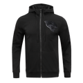 NFL JACKSONVILLE JAGUARS TRIPLE BLACK CHANDAIL À CAPUCHON EN MAILLE DOUBLE À GLISSIÈRE POUR HOMME (TRIPLE NOIR)