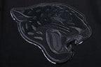 NFL JACKSONVILLE JAGUARS TRIPLE BLACK CHANDAIL À CAPUCHON EN MAILLE DOUBLE À GLISSIÈRE POUR HOMME (TRIPLE NOIR)
