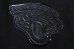 NFL JACKSONVILLE JAGUARS TRIPLE BLACK CHANDAIL À CAPUCHON EN MAILLE DOUBLE À GLISSIÈRE POUR HOMME (TRIPLE NOIR)