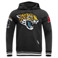 NFL JACKSONVILLE JAGUARS MASHUP MEN'S RIB PO HOODIE (BLACK)