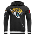 NFL JACKSONVILLE JAGUARS MASHUP MEN'S RIB PO HOODIE (BLACK)