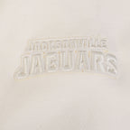 NFL JACKSONVILLE JAGUARS NEUTRAL MEN'S DROP SHOULDER FLEECE PULLOVER HOODIE (EGGSHELL)