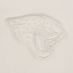NFL JACKSONVILLE JAGUARS NEUTRAL MEN'S DROP SHOULDER FLEECE PULLOVER HOODIE (EGGSHELL)