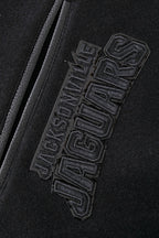 NFL JACKSONVILLE JAGUARS TRIPLE BLACK MEN'S WOOL VARSITY JACKET (TRIPLE BLACK MEN'S)