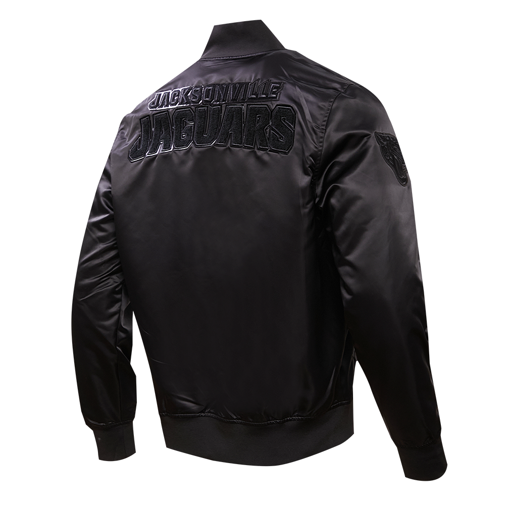 NFL JACKSONVILLE JAGUARS TRIPLE BLACK BLOUSON EN SATIN POUR HOMME (TRIPLE NOIR HOMME)