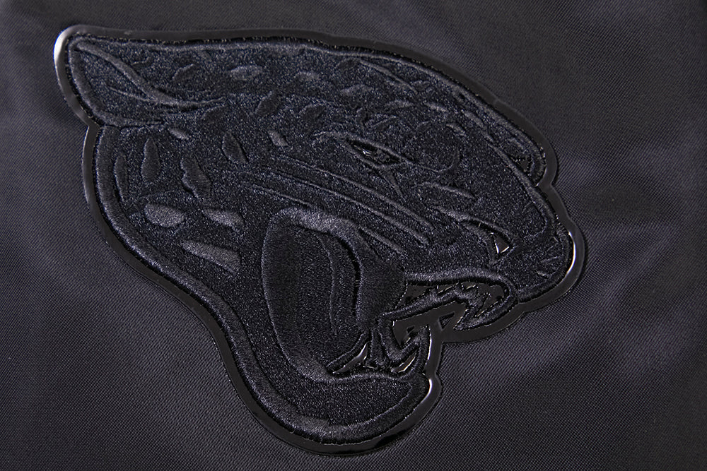 NFL JACKSONVILLE JAGUARS TRIPLE BLACK BLOUSON EN SATIN POUR HOMME (TRIPLE NOIR HOMME)