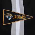 NFL JACKSONVILLE JAGUARS BLOUSON PRO GAME DAY EN MAILLE DOUBLE POUR HOMME (NOIR/ARGENT/BLANC)