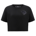 NFL JACKSONVILLE JAGUARS CLASSIC 3BK SINGLE JERSEY BOXY TEE (TRIPLE BLACK WOMEN'S)