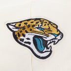 NFL JACKSONVILLE JAGUARS RETRO CLASSIC CHANDAIL À CAPUCHON COURT CÔTELÉ POUR FEMME (COQUILLE D'ŒUF/NOIR)