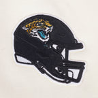 NFL JACKSONVILLE JAGUARS RETRO CLASSIC CHANDAIL À CAPUCHON COURT CÔTELÉ POUR FEMME (COQUILLE D'ŒUF/NOIR)