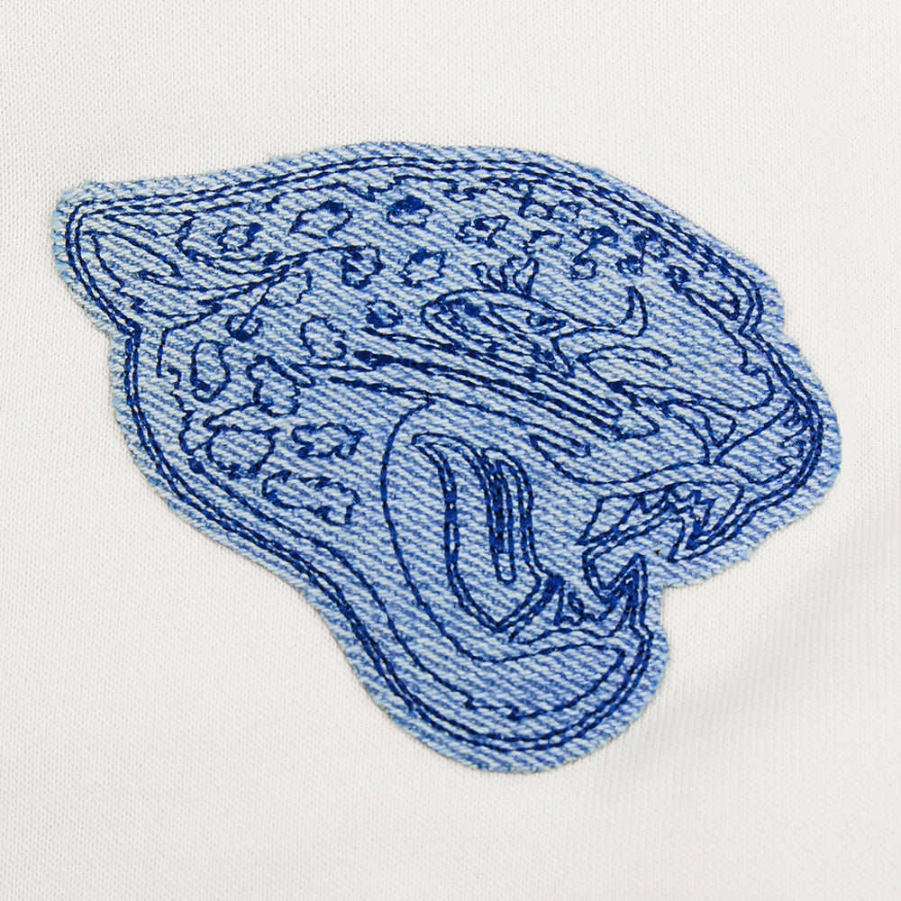 NFL JACKSONVILLE JAGUARS VARSITY BLUES CHANDAIL À COL ROND EN MOLLETON POUR FEMME (LIN)