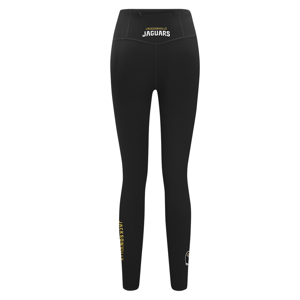 NFL JACKSONVILLE JAGUARS CLASSIC WOMEN'S HW JERSEY LEGGING (BLACK)