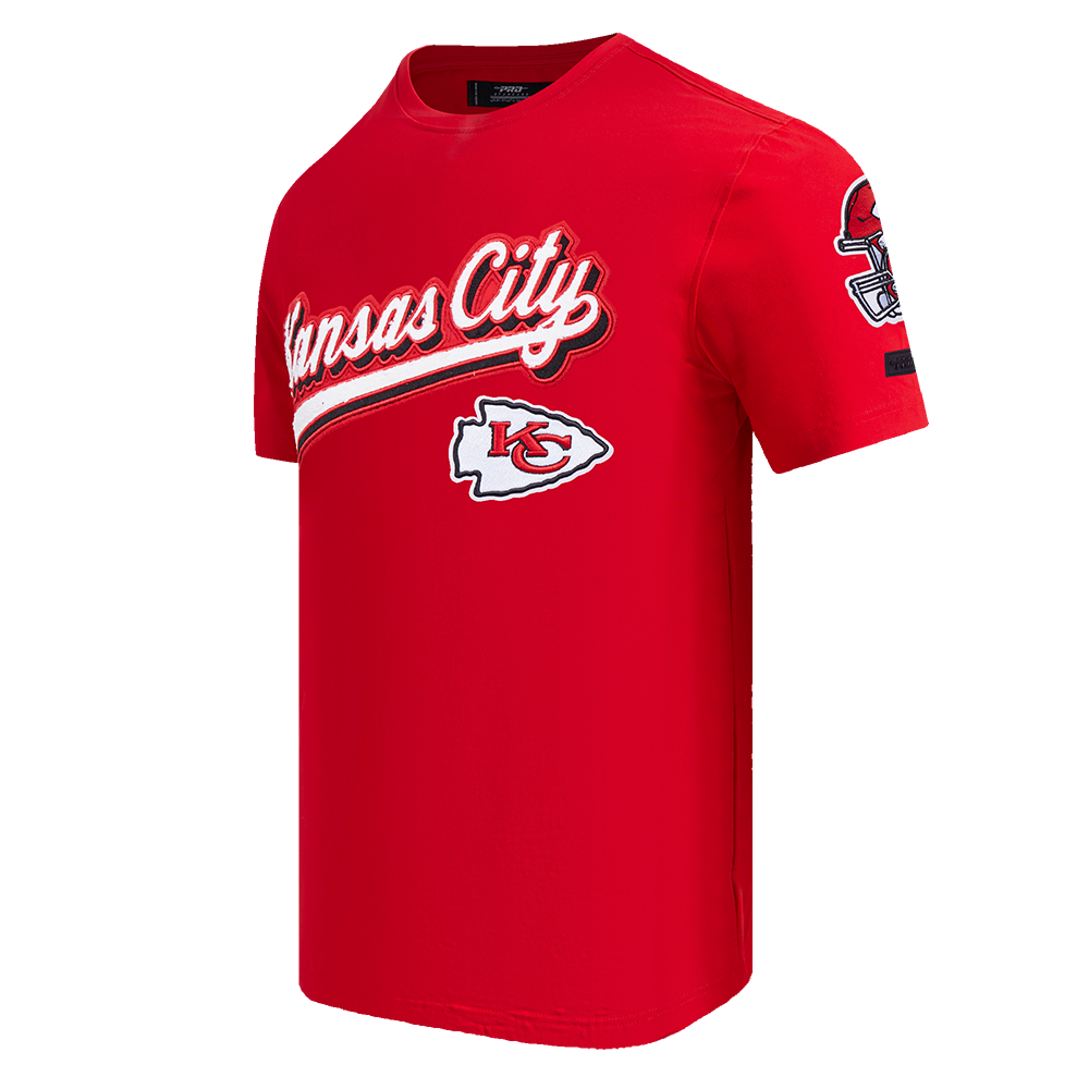NFL KANSAS CITY CHIEFS SCRIPT TAIL MEN'S   TEE (RED)