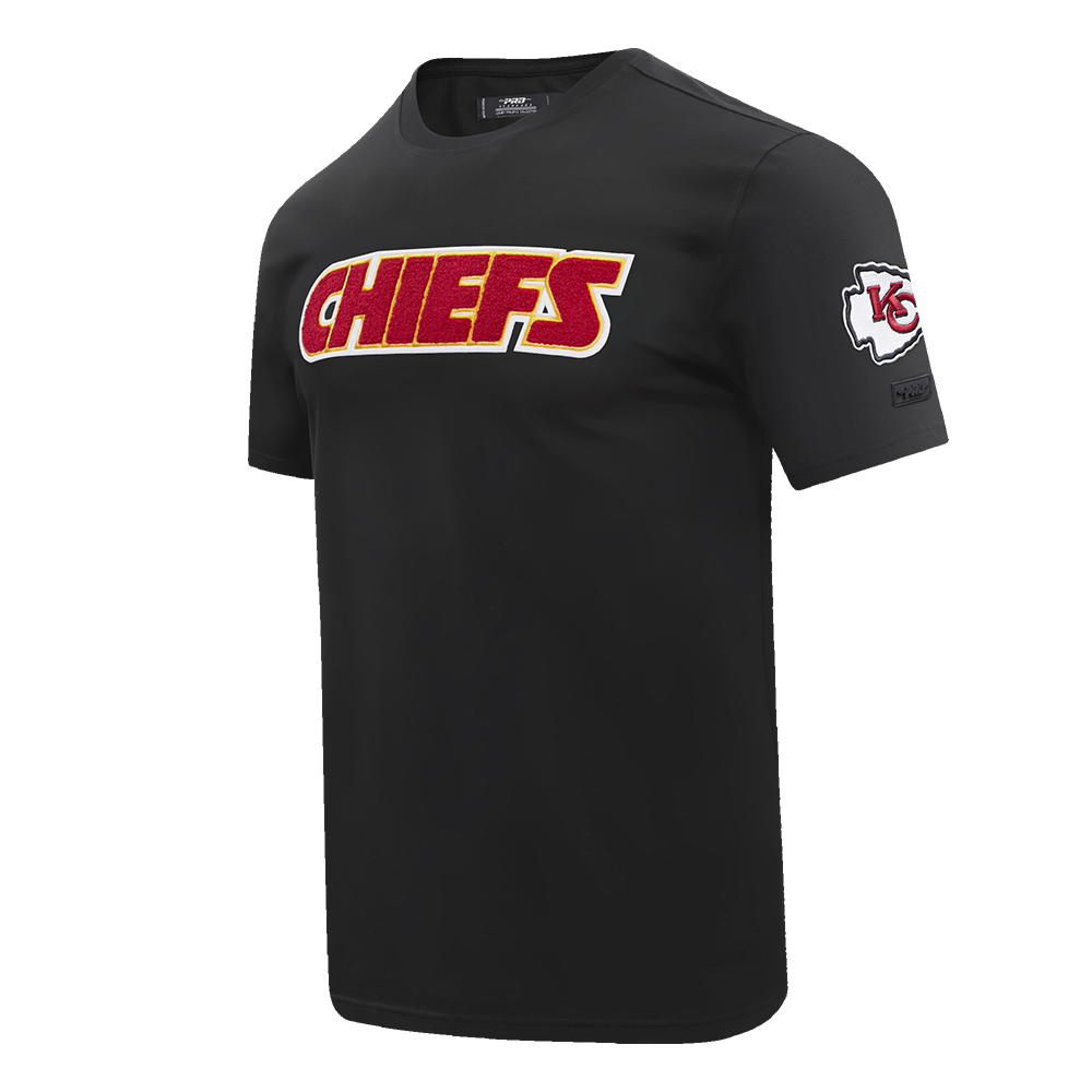 NFL KANSAS CITY CHIEFS CLASSIC CHENILLE MEN'S TEE (BLACK)
