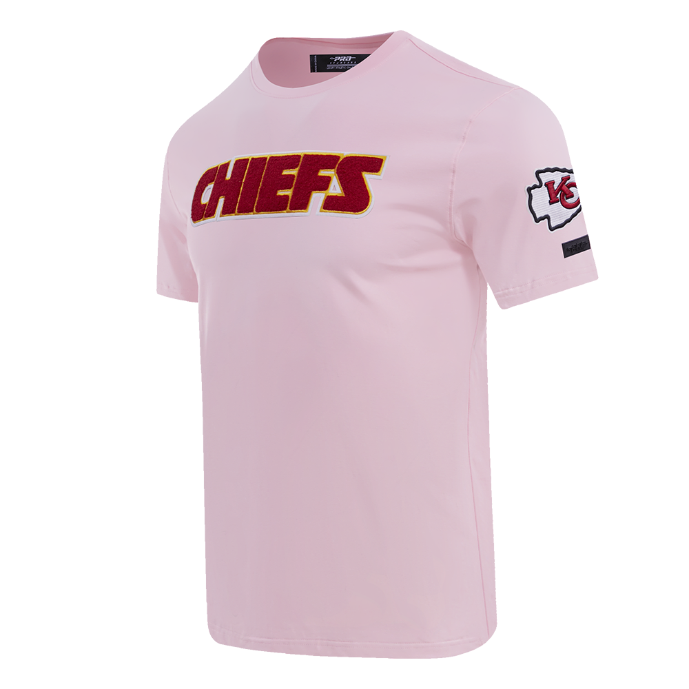 NFL KANSAS CITY CHIEFS CLASSIC CHENILLE MEN'S TEE (PINK)