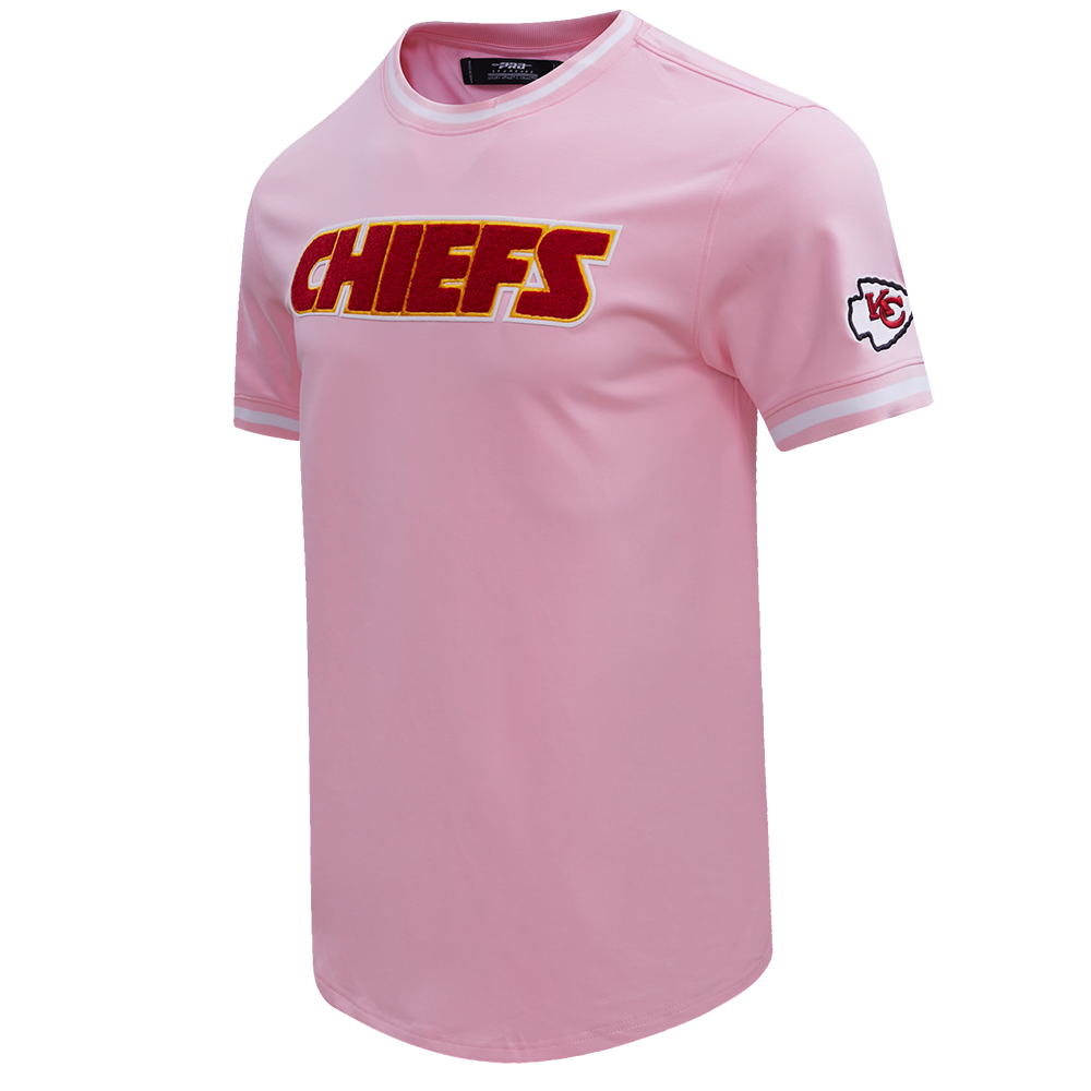 NFL KANSAS CITY CHIEFS CLASSIC CHENILLE MEN'S TEE (PINK)